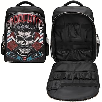 Barber Travel Bag Backpack BAEBERPLAN Large Organizer for Barbers Clippers and Supplies Portable Hairstylist Clipper Hairdresser Bag Backpack Red