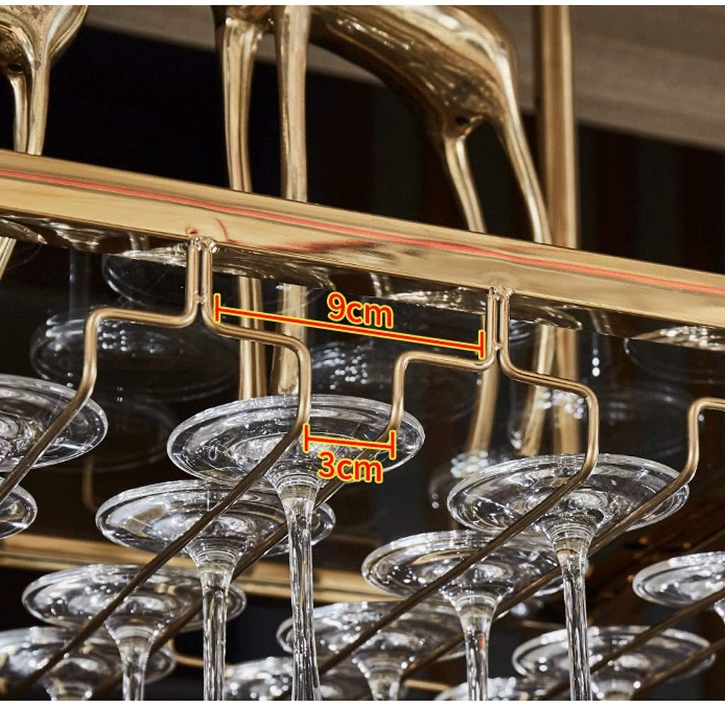Bottle Rack Wine Rack Bar Counter Wine Glass Upside Rack Down Restaurant Bar Creative Hanging Rack Ceiling