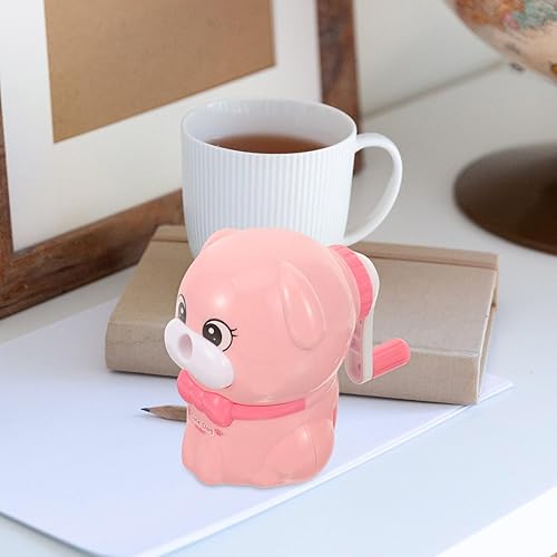 Miniatura 5 de Sacapuntas para cachorros sacapuntas compactos accesorios sacapuntas pequeño sacapuntas mecánico encantador sacapuntas mini manual de aleación de