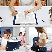 Vista 7 de Fundas de libro de lona, protector de libro lavable, funda de libro para novelas de tapa blanda, funda de libro ajustable para libros de tapa dura