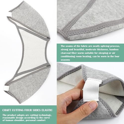 Miniatura 3 de Soporte de hombro doble para hombres y mujeres, protector de hombro, soporte de hombro ajustable para manguito rotador rotador, senderismo al aire