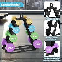 nomiou Súlyzótartó Állvány Fekete 4 Szintes Dumbbellhez Otthoni Edzőterem Tárolo - black, 4 -tier, Compact 3