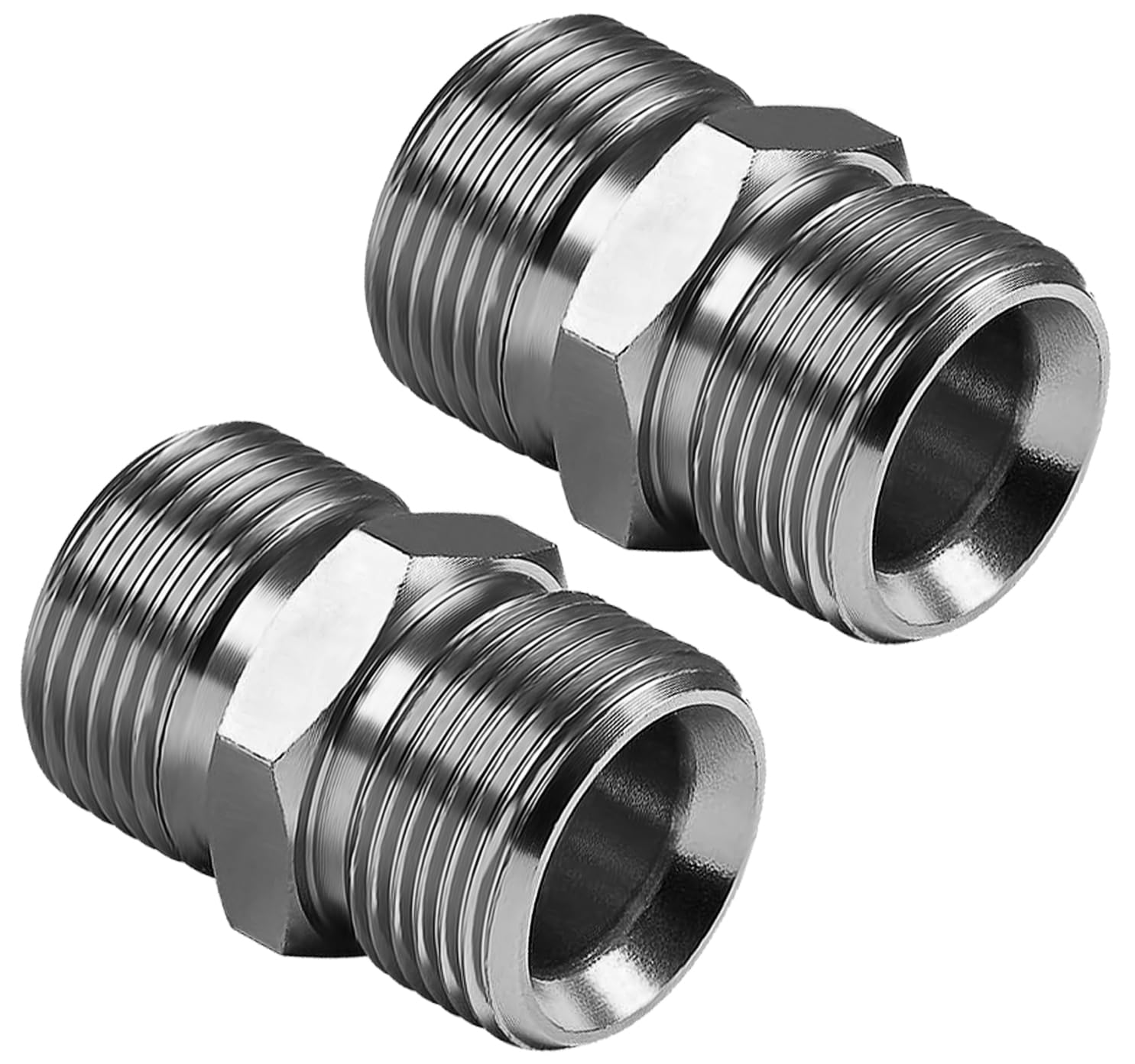 YAMATIC M22-14mm Male Pressure Washer Hose Coupler, 5000 PSI, 2 Pack