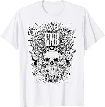 Amazon.com: Guns N' Roses Official Destruction White T-Shirt
