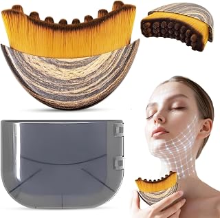 2 Pieces Lymphatic Face Brush, Lymphatic Contour Facial Brush, Aluminum Vea Facial Brush, Alpine Fiber Lymphatic Brushes Face, Lymphatic Contour Facial Brush, Lymphatic Drainage Facial Brushes