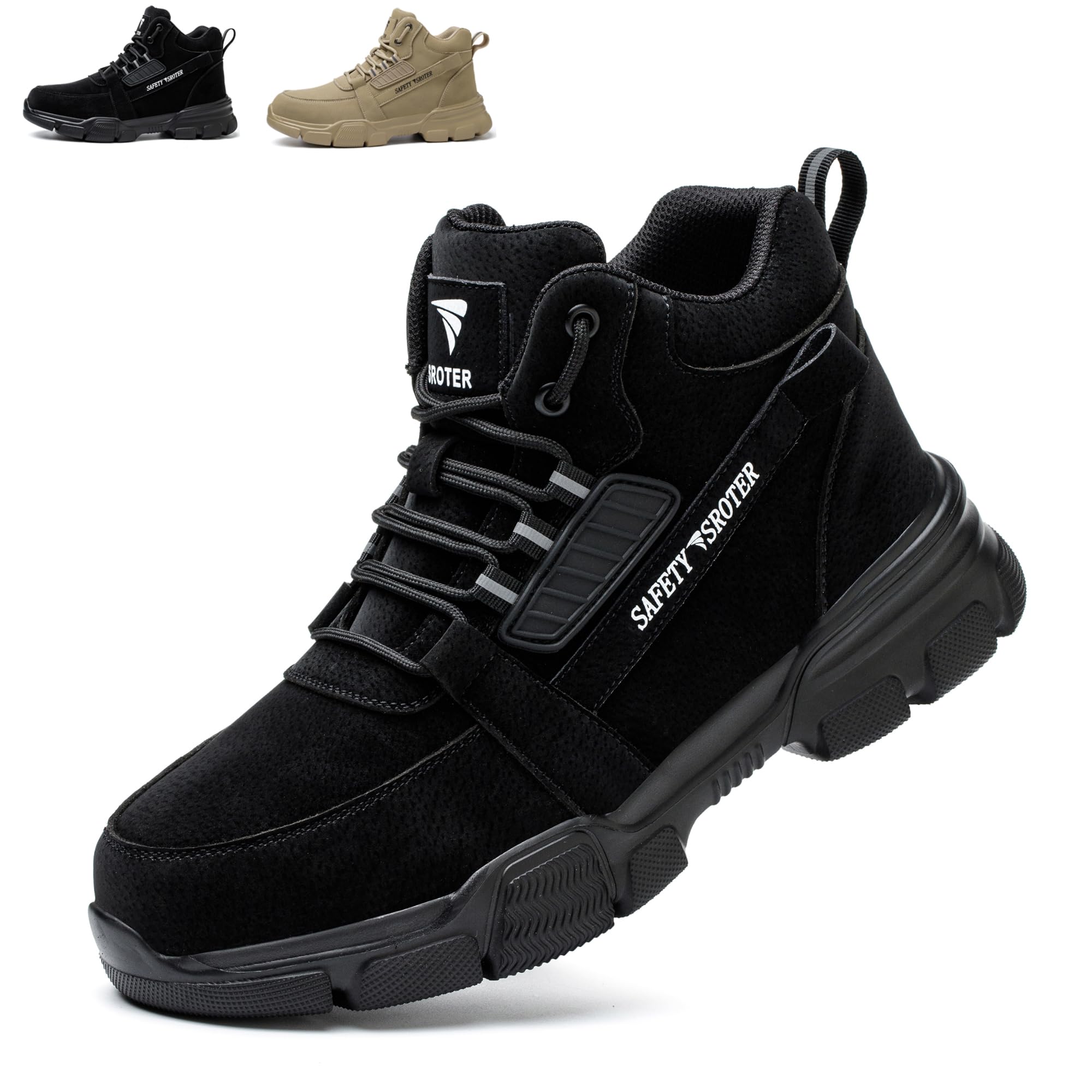 Steel Toe Cap Boots Men Women Work Boots Waterproof Safety Trainers Lightweight Safety Shoes Non-Slip