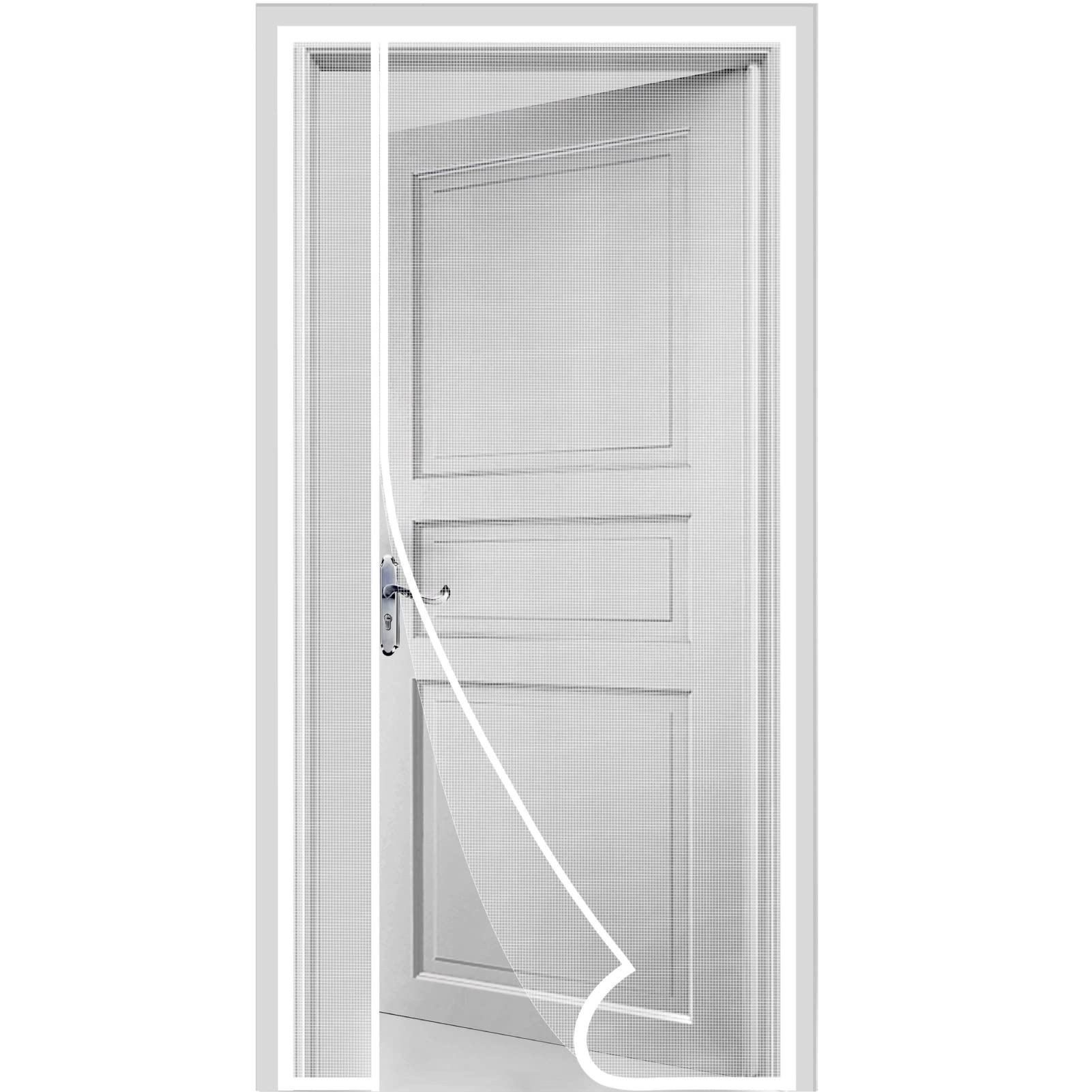 HOMWMPA Side Opening Magnetic Screen Door, Fit Door Size 34 x 80  