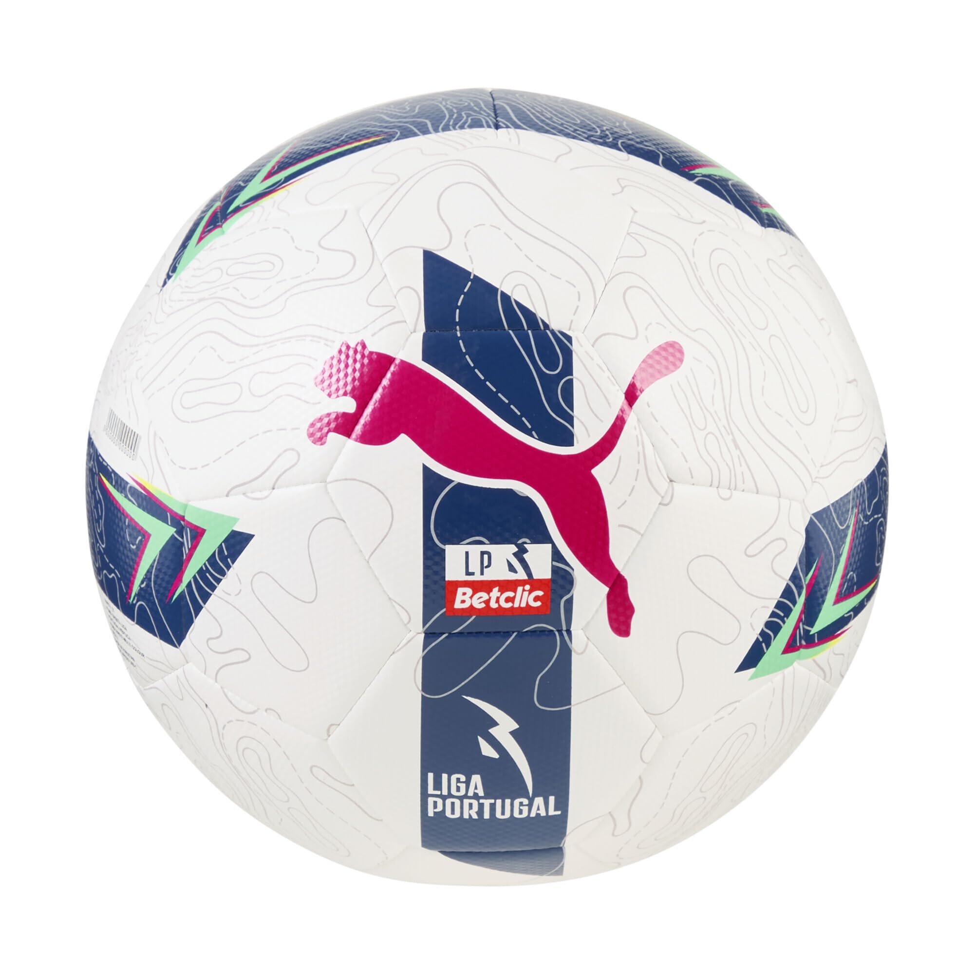 PUMA Ballon de Football Orbita Liga Portugal 5, White Multicolor