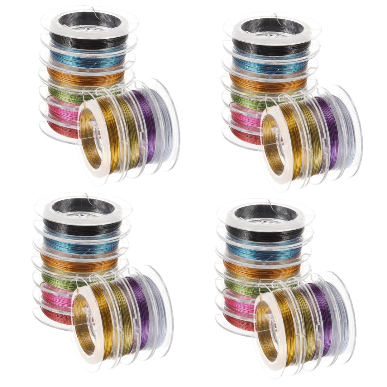 ARTIBETTER 4 Sätze Professionelles Schmuckdraht Multifunktionale Perlen Tragbarer und Schnittfester Draht für Diy Schmuckherstellung Armbänder Ohrringe und Mehr