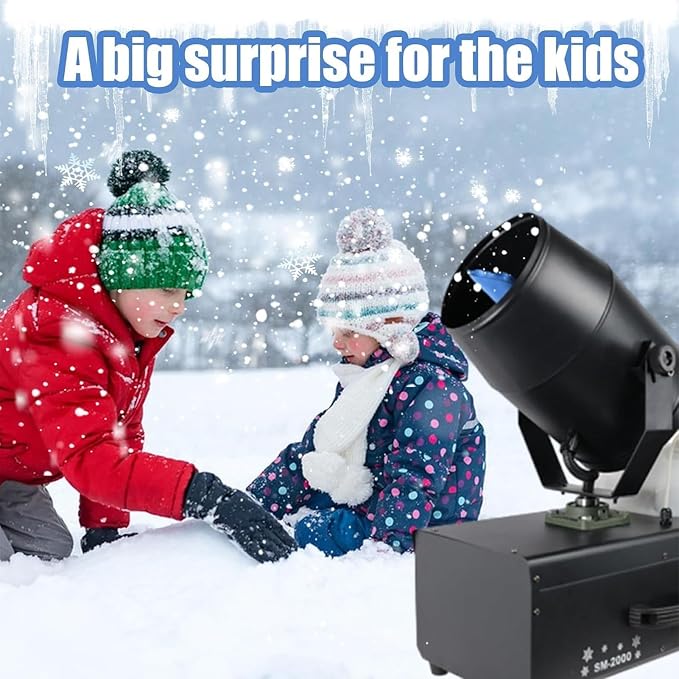 Máquina de Nieve 2000W con Control Remoto para Eventos miniatura 6