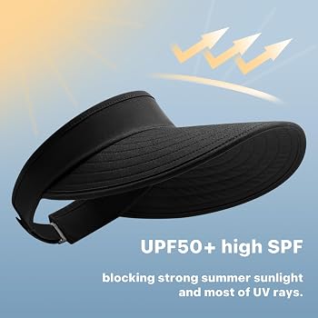 WANDER Sun Visor Hats for Women Wide Brim UV Protection  display picture 1