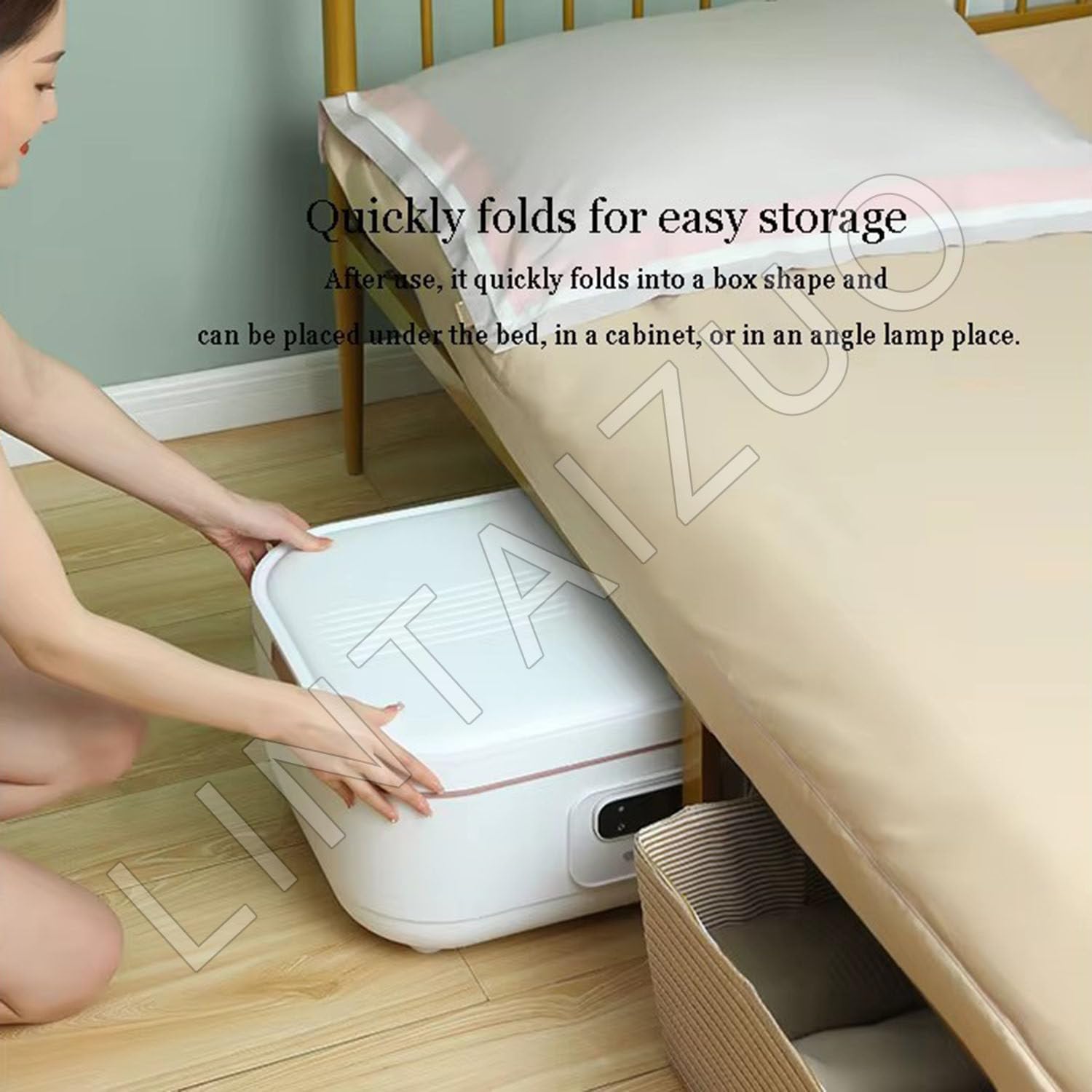 Máquina de planchar con prensa de vapor con mando a distancia y caja de aroma integrada para ropa y telas