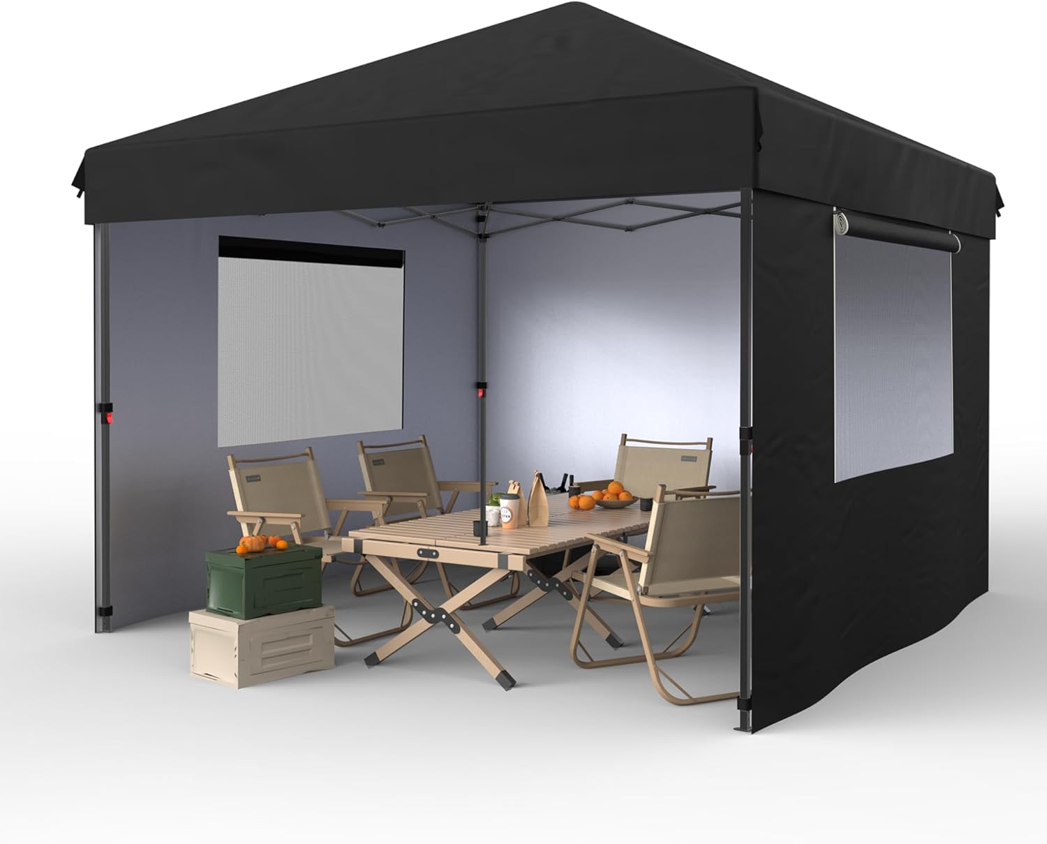 Garvee 10x10 Pop Up Canopy Tent Outdoor Canopy One-Person Set Up Heavy Duty Commercial Instant Tent Shelter