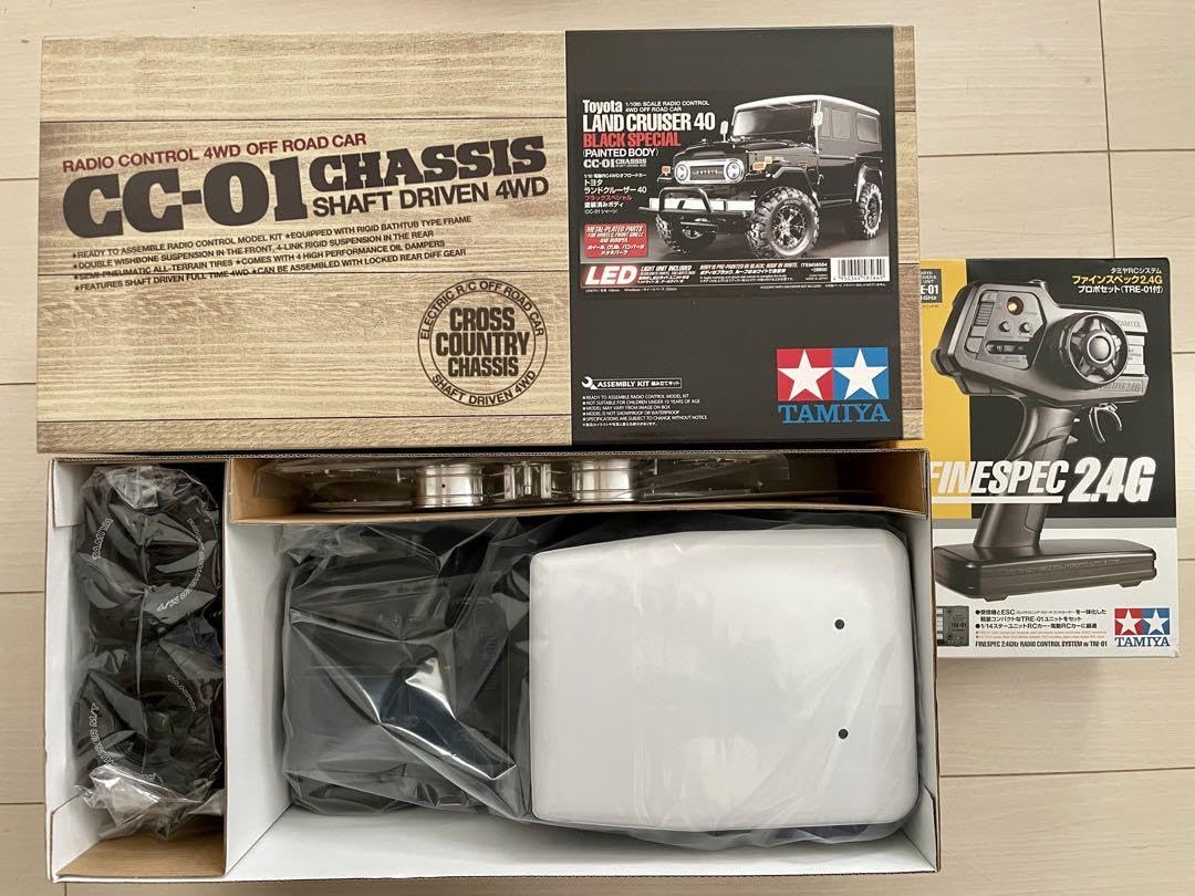 Amazon | タミヤ cc-01 ランドクルーザー40 プロポセット ブラック 