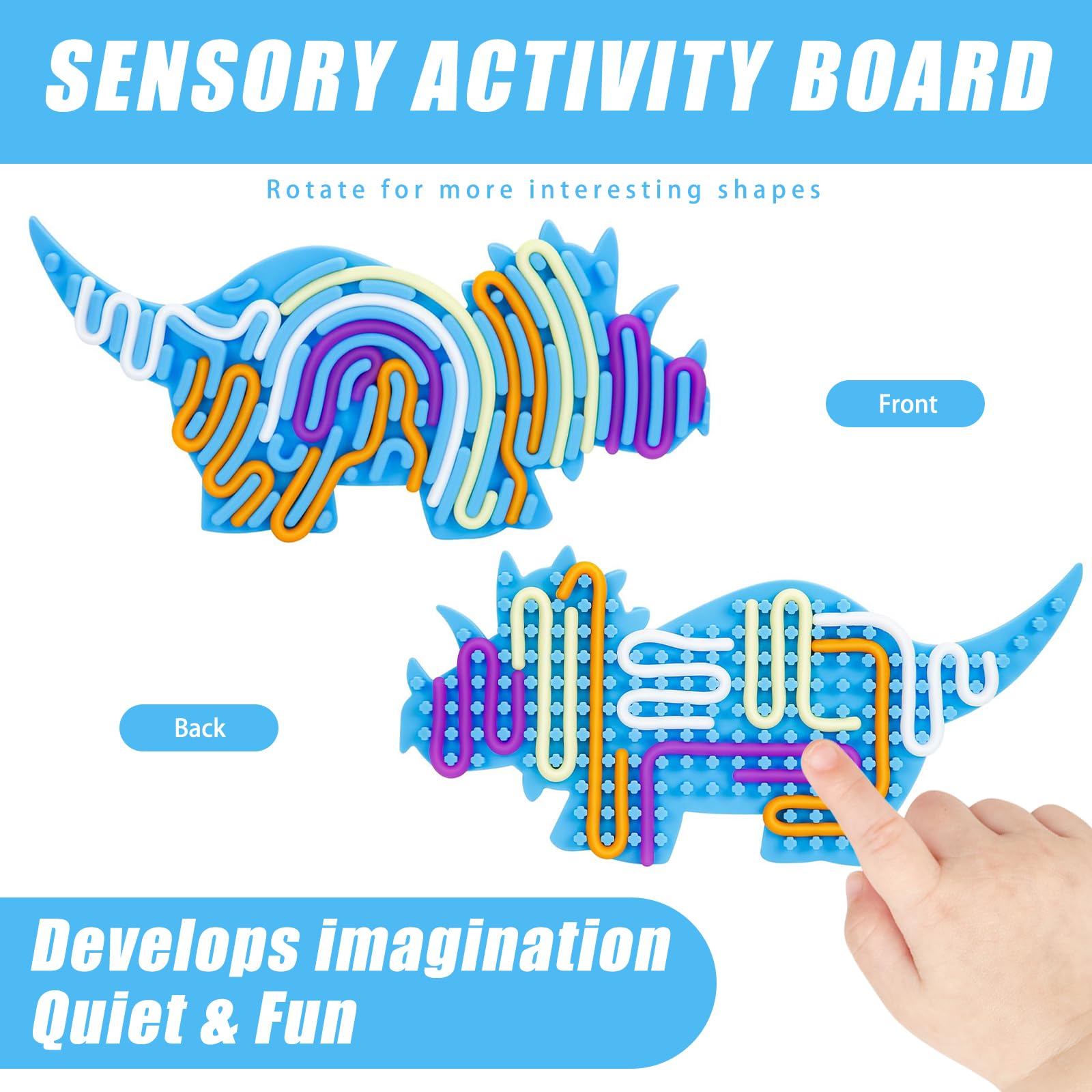 Planche D'activité Sensorielle En Bois Montessori - Motricité Fine Pour
