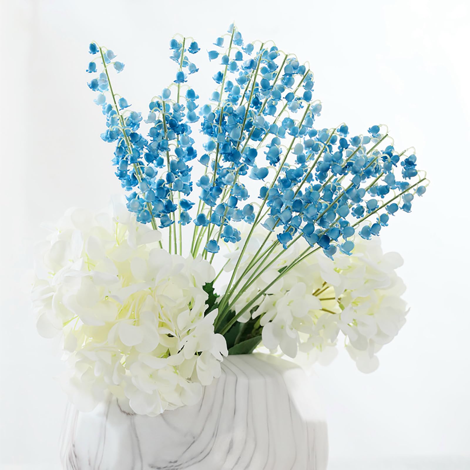 Amazon.com: Emivery 21pcs Artificial Blue Lily of The Valley Flowers Wind  Chime Orchid Wedding Bouquet Blue Flower Arrangement for Home Garden Wedding  Party Decor : Home & Kitchen