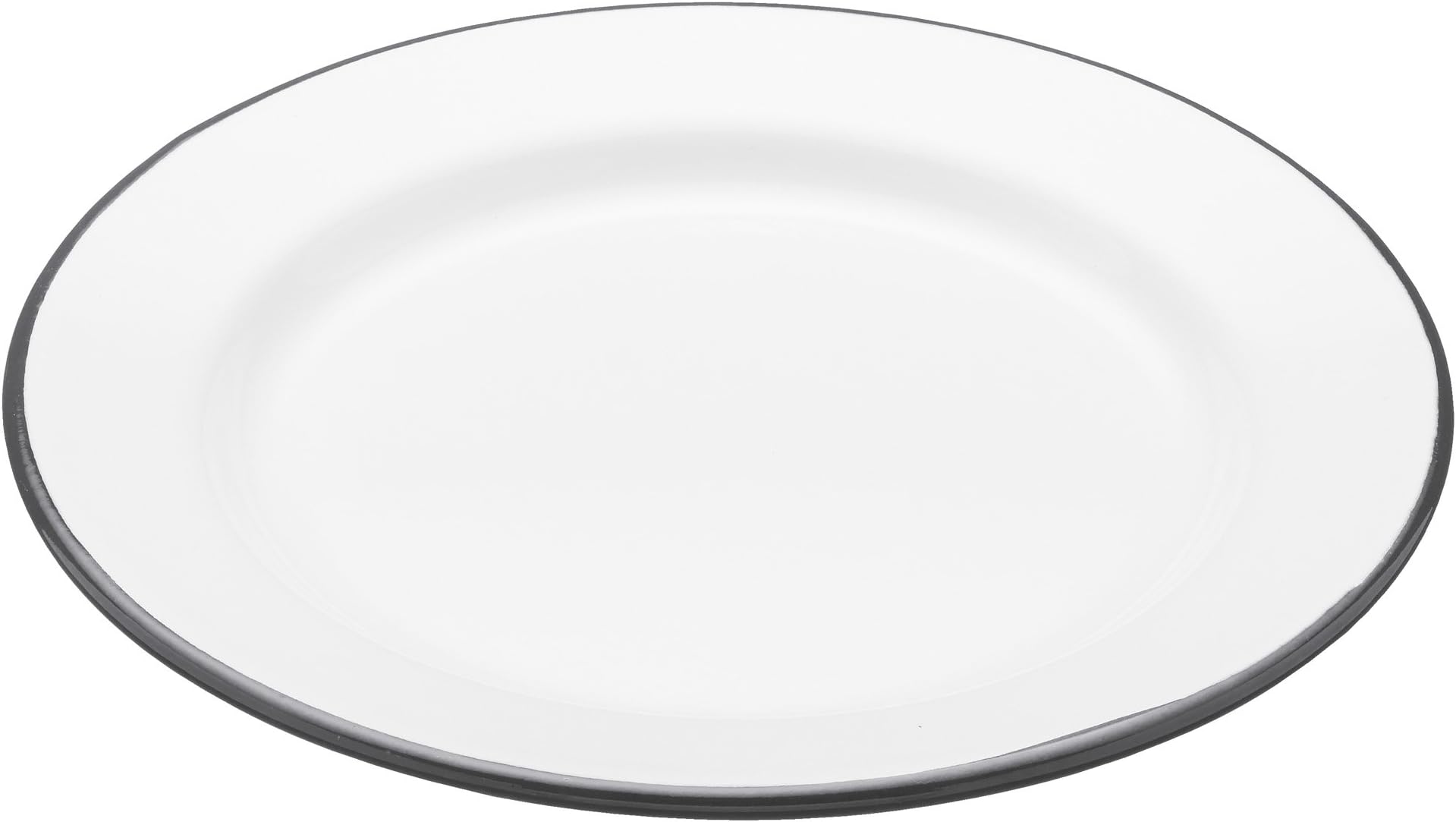 KITCHENCRAFT Living Nostalgia Enamel Plate, 20cm, Labelled