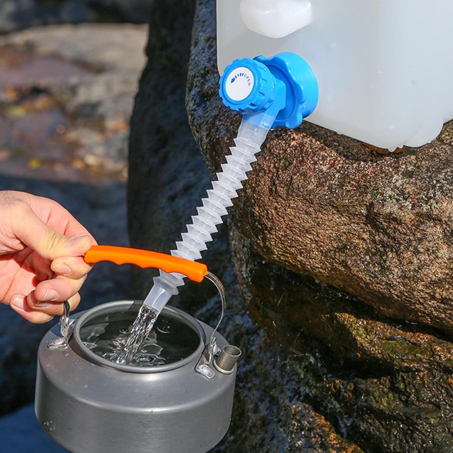 Camping Water Tank | Portable Adjustable Faucet Jug 15L - Water Storage Containers - for Friends Students Adults Men Women Home Outdoor Hiking Picnic Indoor