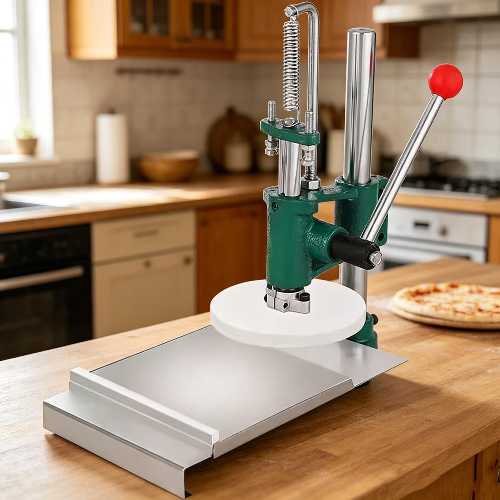 AityBuy Bread Pies Maker,Dough Press Machine,Pizza Pastry Press Machine,Commercial Dough Sheeter,Pizza Crust Pressing Tool,Manual Pasta Maker 16Model-16cm