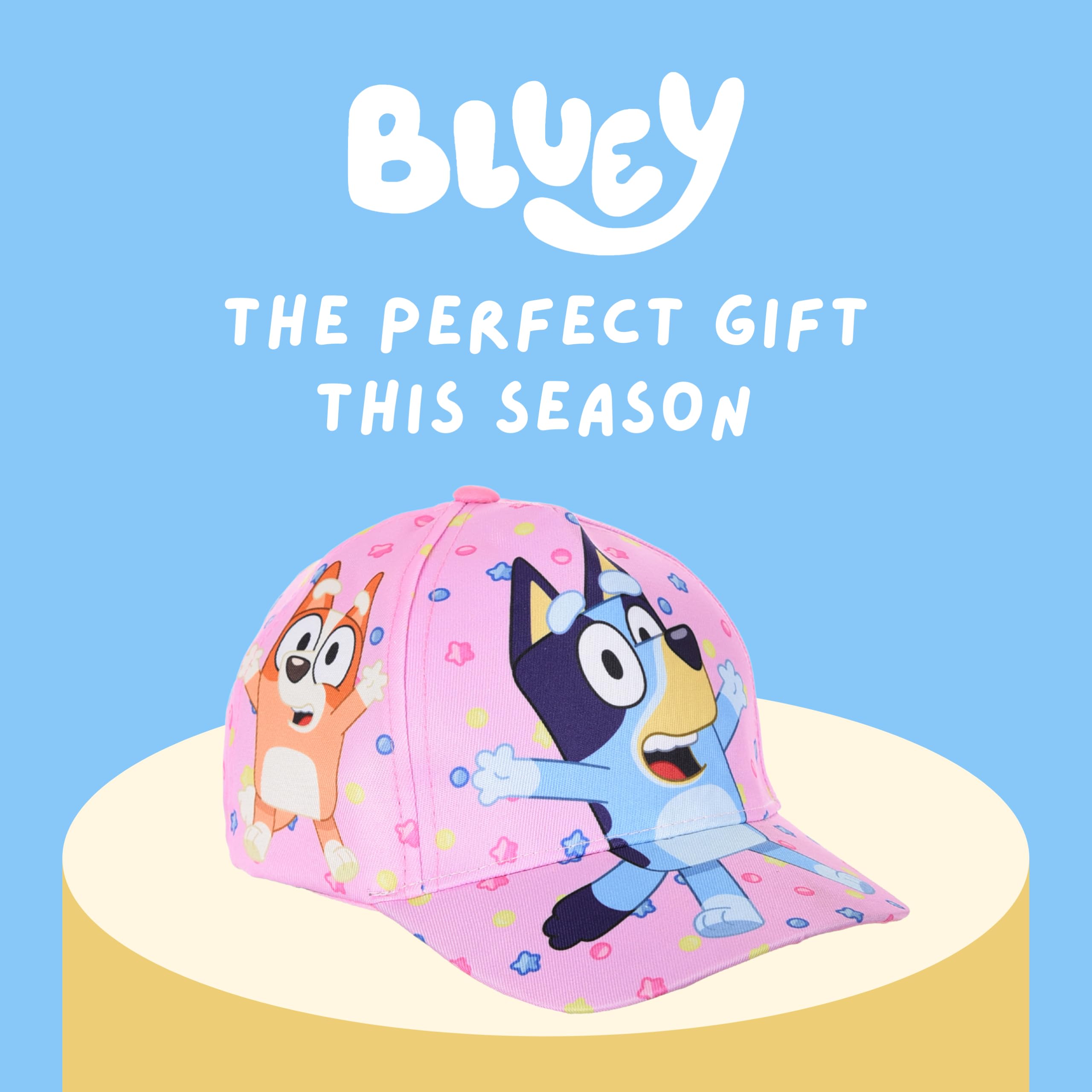 Bluey Gorro para Niños, Clasica Gorra de Beisbol, Gorra Bingo Coco Chloe, Regalo para Niños y Niñas