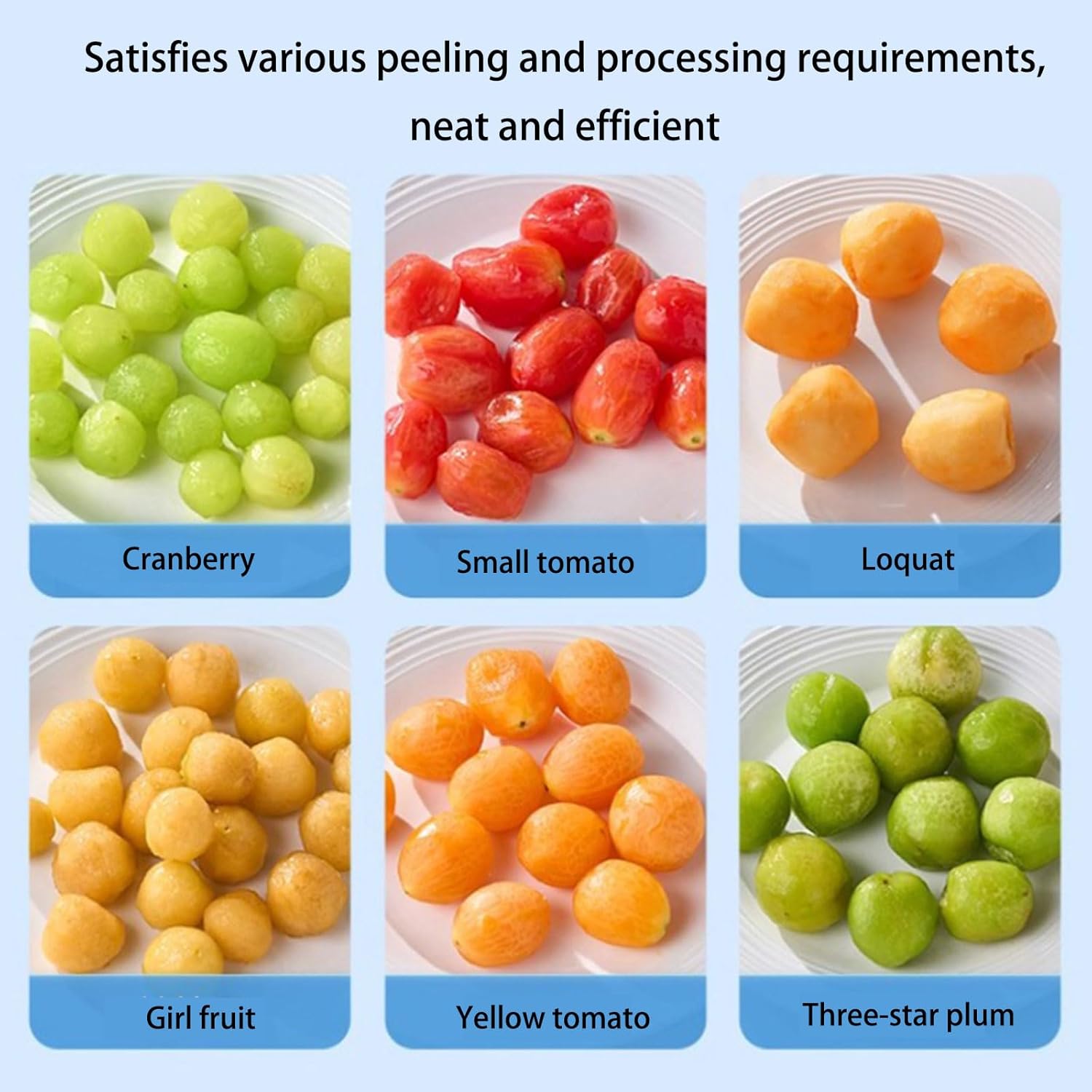 Automatic Electric Fruit Peeler Machine Rechargeable Stainless Steel for Grape Tomato Garlic Home Kitchen Tool Fruit Automatic Peeling Machine