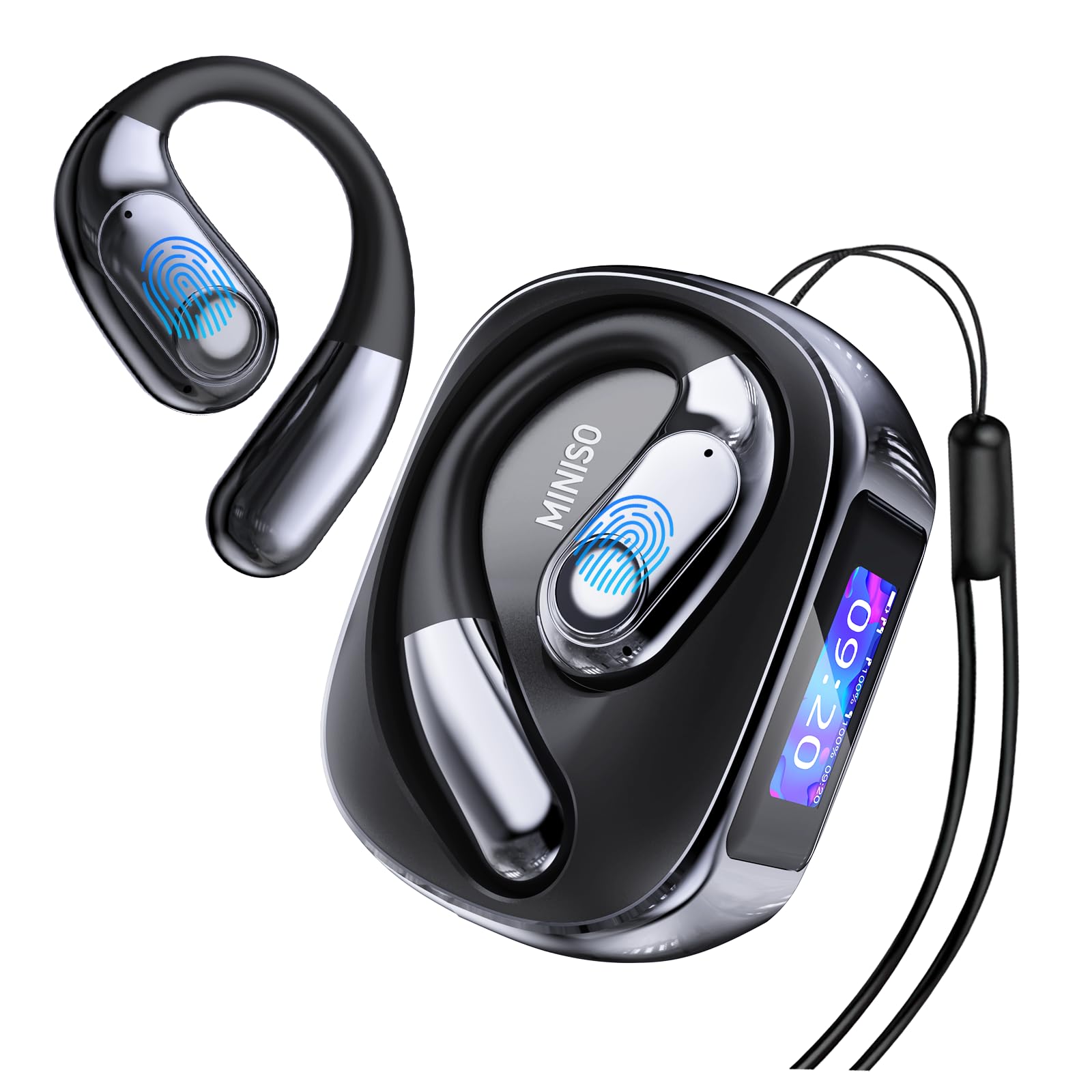 Niderson AI Traducteur Vocal Instantané, 3 En 1 Ecouteur Traducteur Instantané Avec 164 Langues/7 Modes De Traduction, 32H Bluetooth 5.3 Oreillette Traduction Instantanée Pour Affaires/Voyage, Bleu