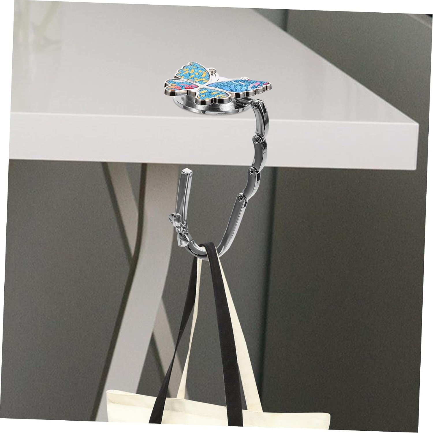 Didiseaon Portable Handbag Hanger Butterfly-Shaped Hook for Purse Holder Table Bag Stand