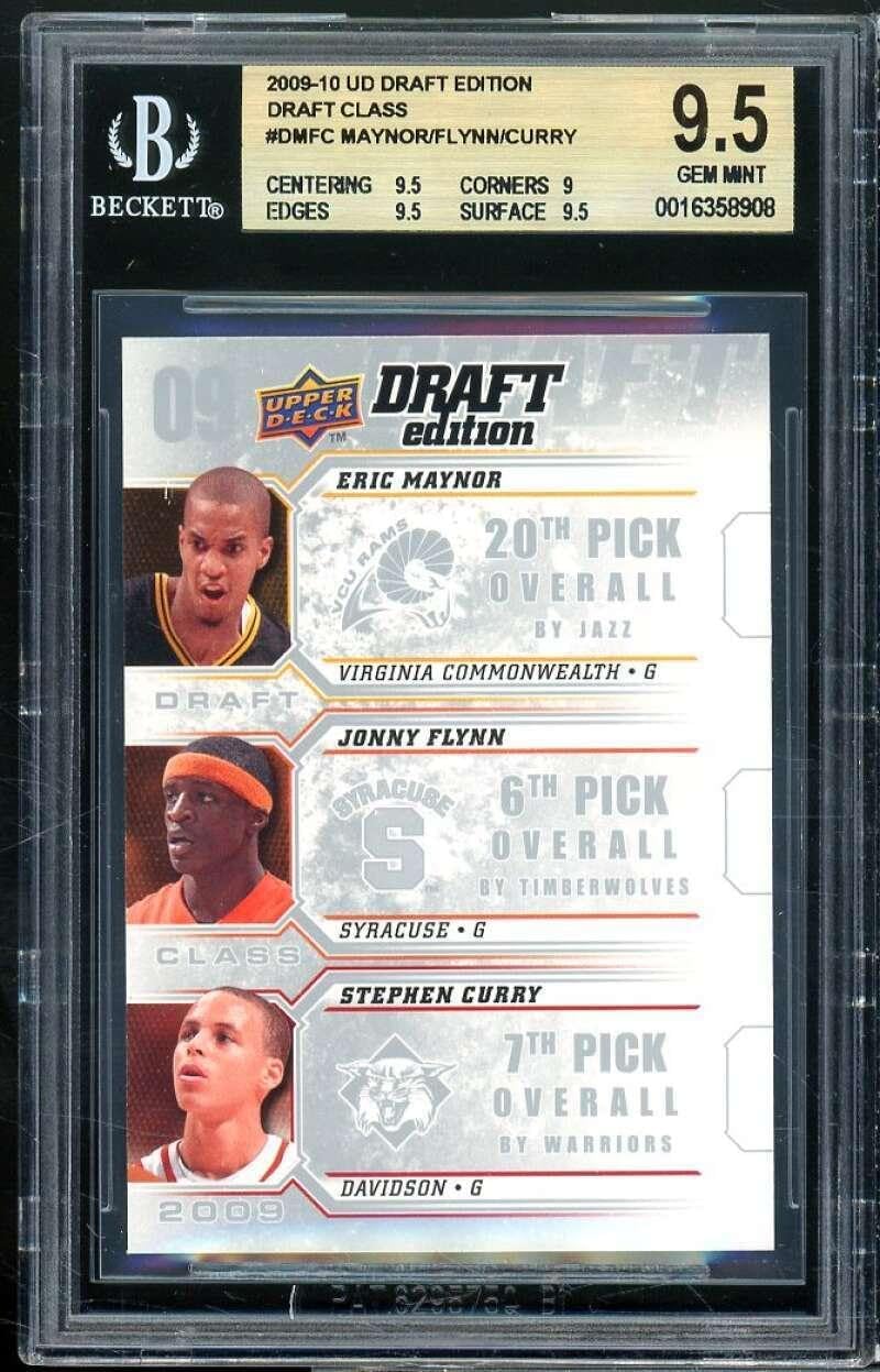 Stephen Curry Rookie Card 2009-10 Upper Deck Draft Edition TT #TT-SC BGS 9.5 - Basketball Slabbed Rookie Cards