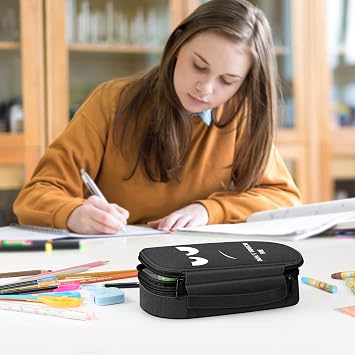 FINPAC Pencil Case, Large Capacity Pencil Box Pen Pouch