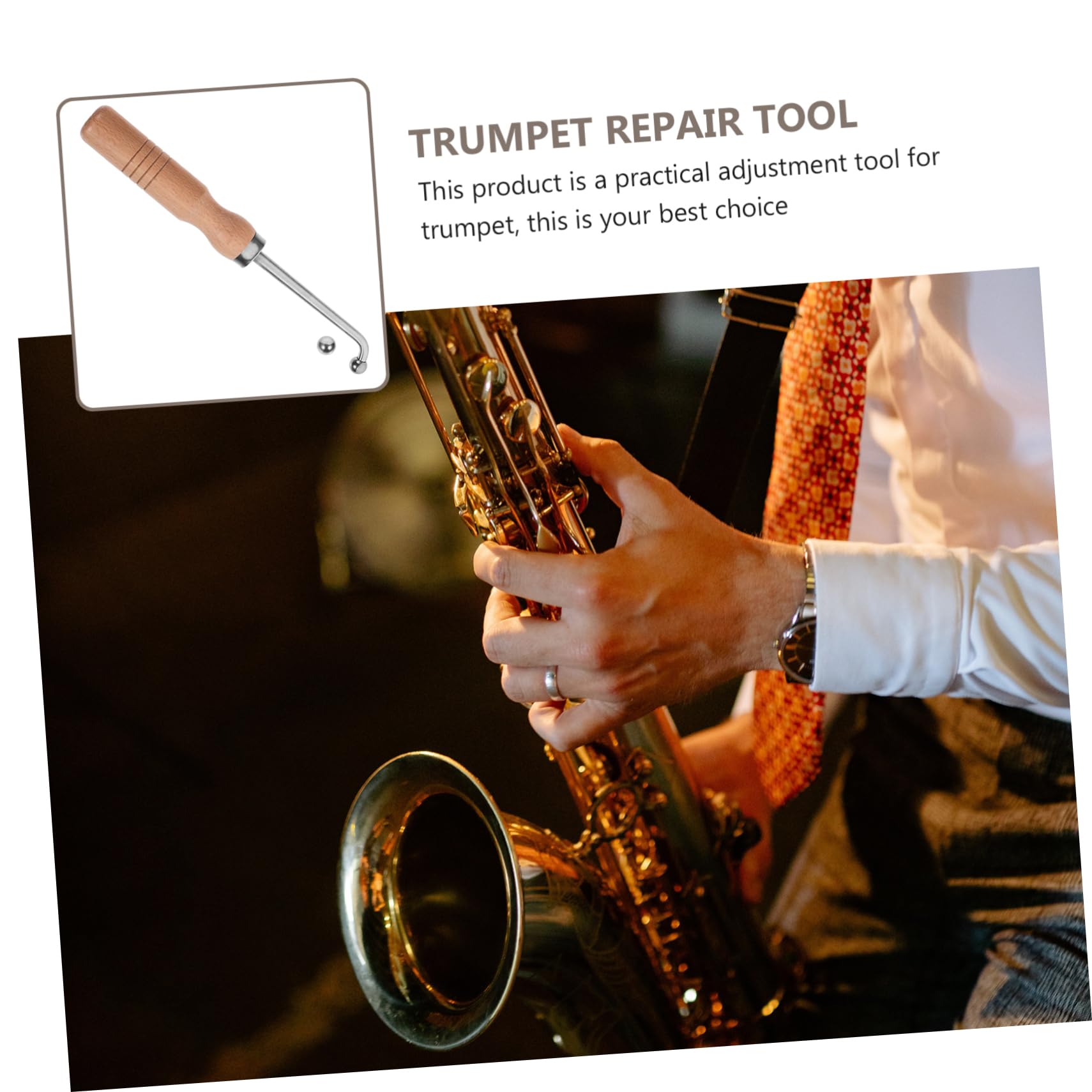 1 Juego Herramientas de Reparación Instrumentos Musicales Accesorios Reparación de Trompetas Herramientas de Instrumentos de Ergonómico y Compacto de Usar y Transportar