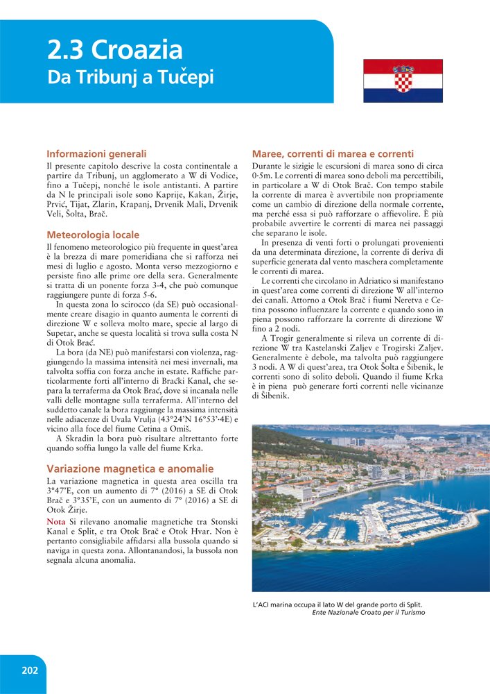 Croazia, Slovenia, Montenegro, Albania. Portolano del Mediterraneo