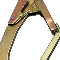 Vista 3 de Fusion Climb Infinity - Gancho para barras de refuerzo de doble bloqueo forjado de acero aleado Fusion Climb Infinity (5 unidades), color dorado