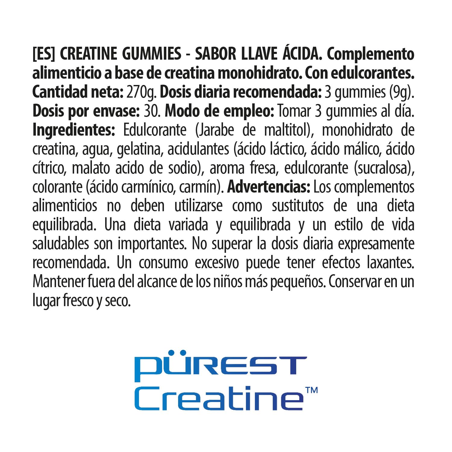 BIG x SUGAR PAPI Gominolas de Creatina Monohidratada Llave Ácida para Rendimiento Físico y Fuerza Muscular, 90 Gominolas Sin Azúcar y Sin Gluten Edición Especial