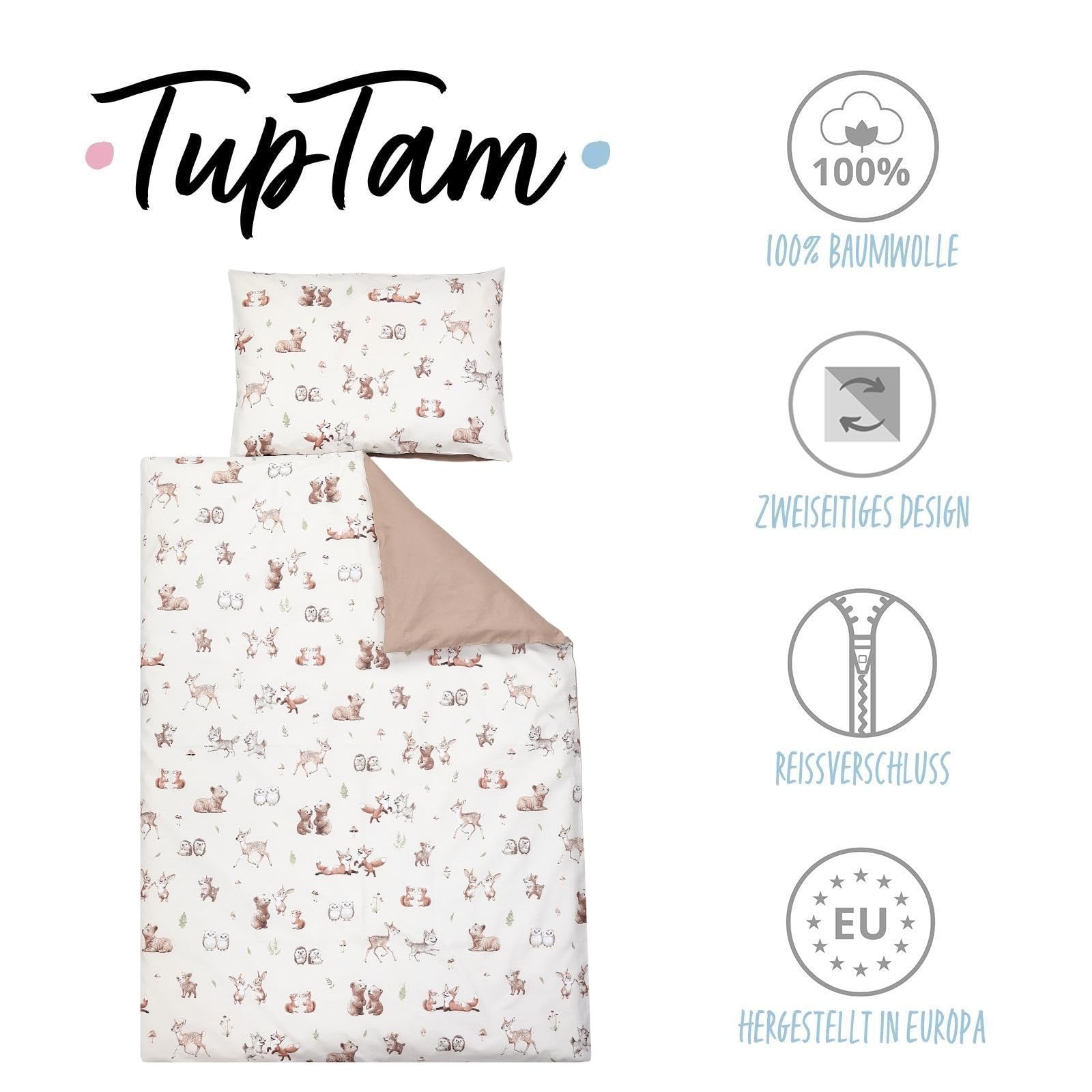 TupTam Juego de Ropa de Cama para Niños, de 2 Piezas., Conejo/Rosa/Lunares, 120x90 cm — view 95