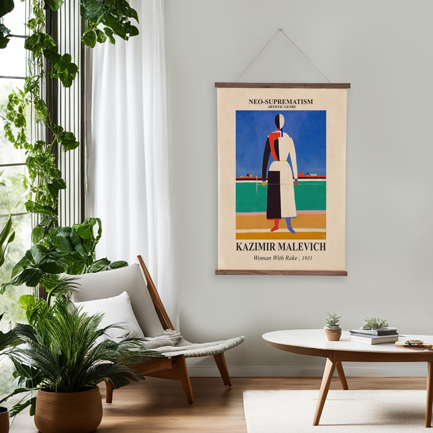 Amazon.com: Malevich Neo-Suprematism Woman With Rake Exhibition