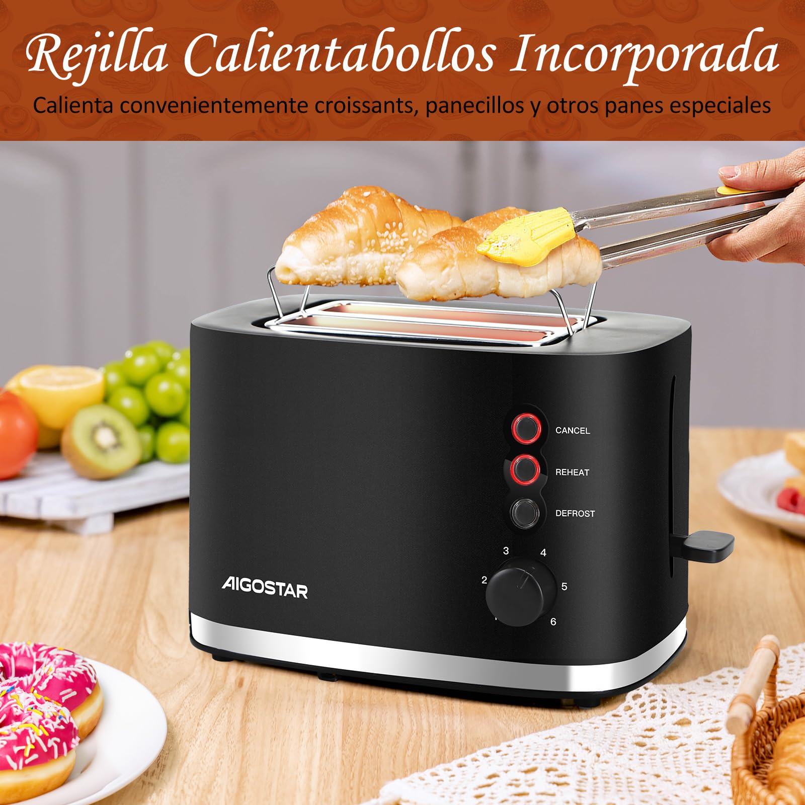 Tostadora De Pan Oster Tostador De Rebanadas Con Ranuras Extra