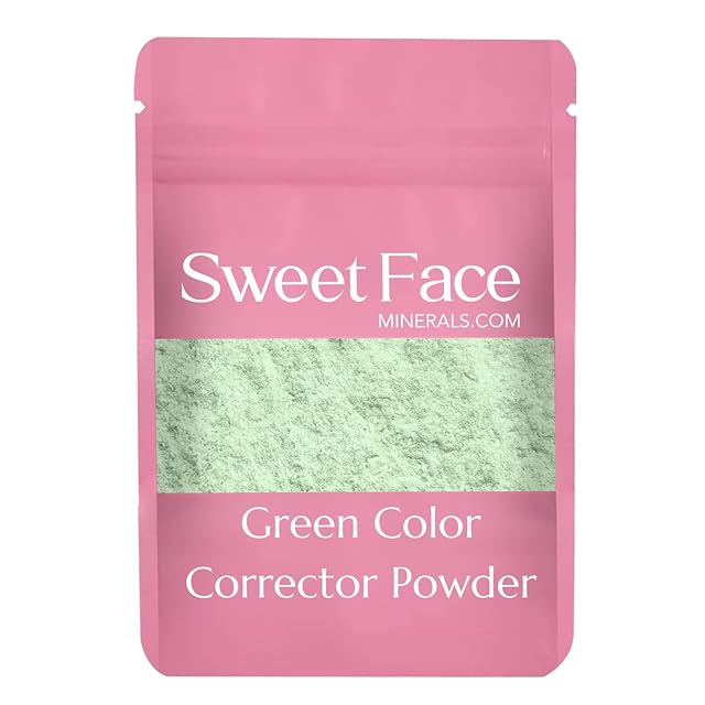Green Corrector 1 Pound Bag Bulk Refill Resealable Pouch by Sweet Face Minerals Redness Concealer For Face