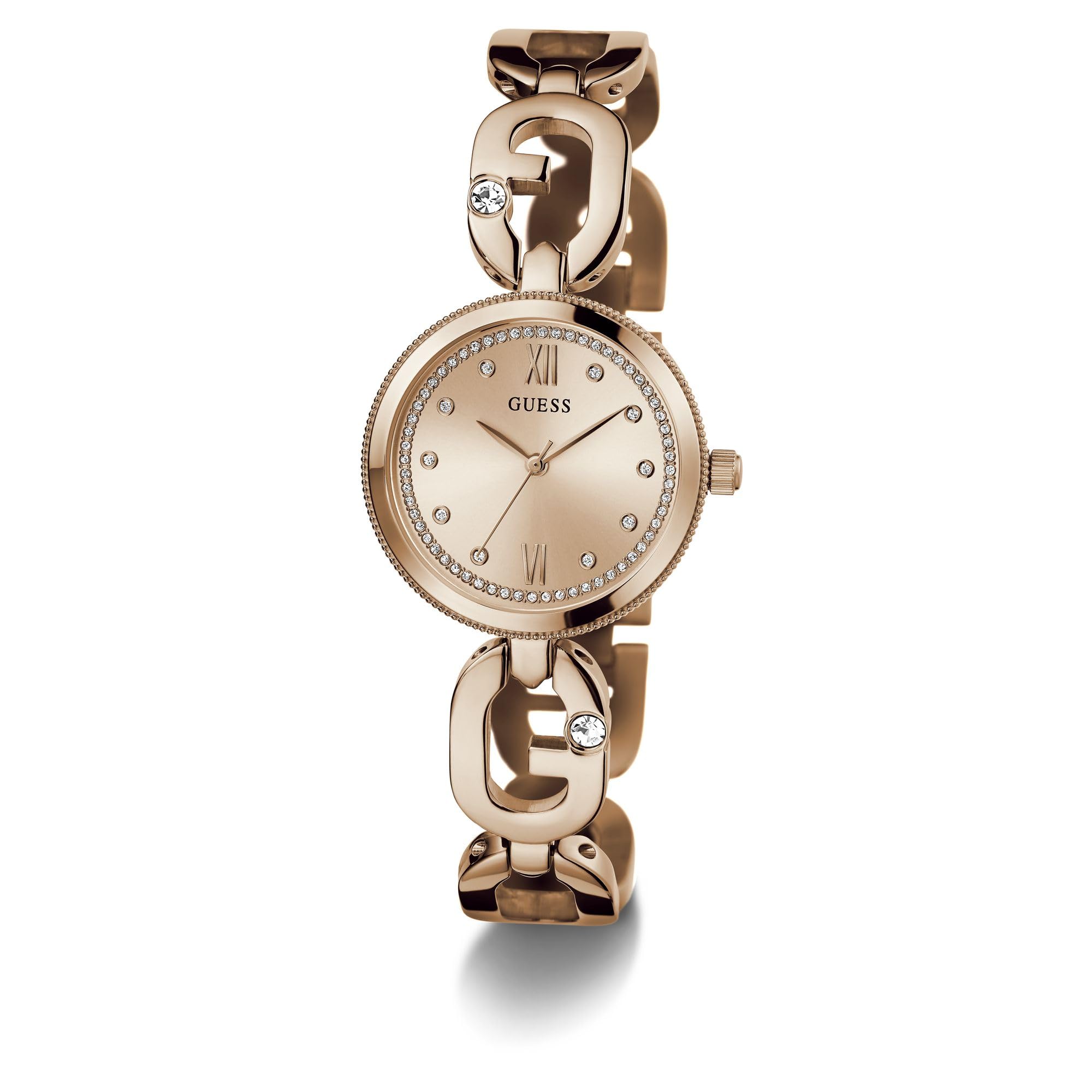 GUESS Womens Rose Gold Round Dial Analog Watch - GW0759L3 (B0D9QF1T6K) Amazon Price History, Amazon Price Tracker