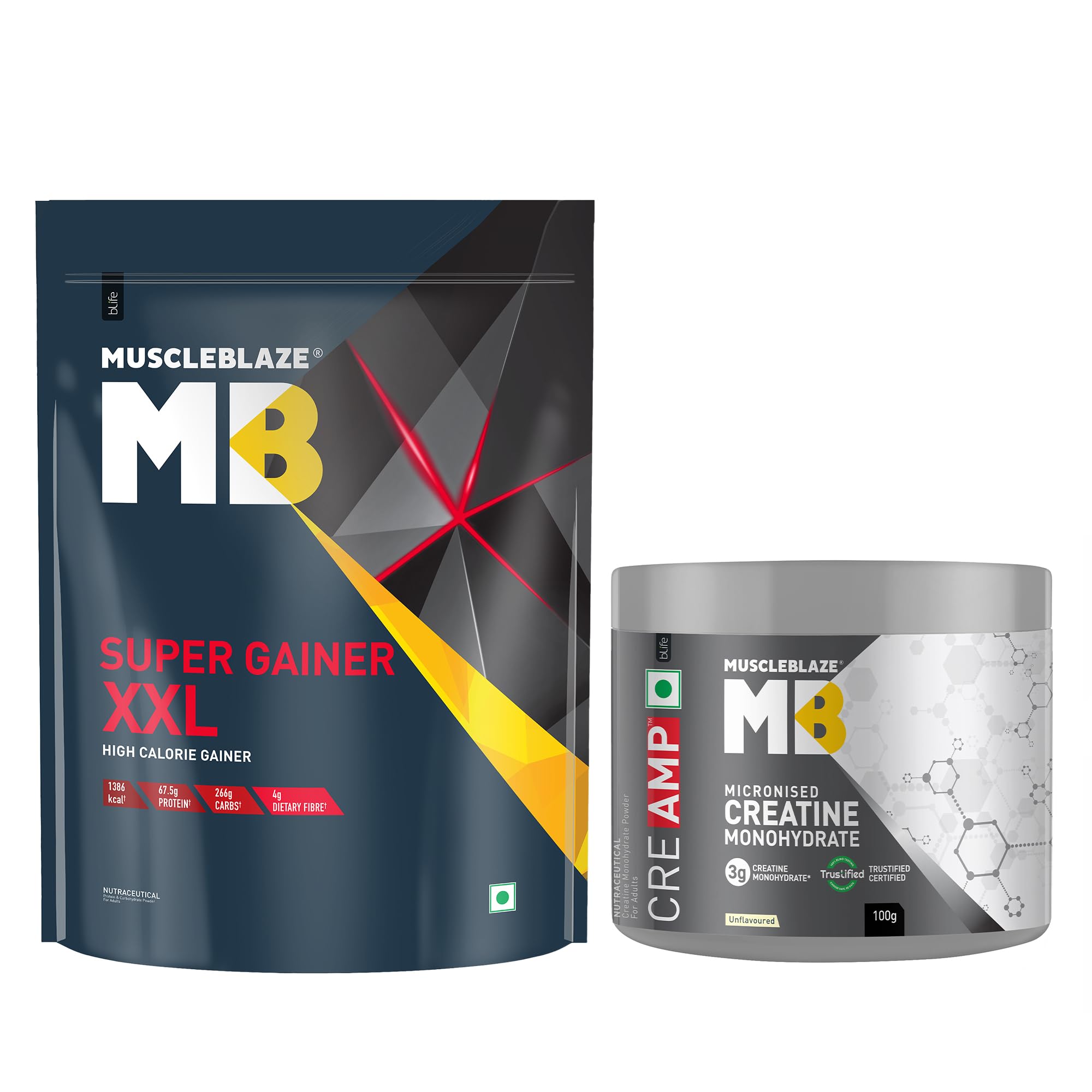MuscleBlaze Super Gainer XXL Powder, Chocolate, 3kg (6.6lbs) — Amazon image 12