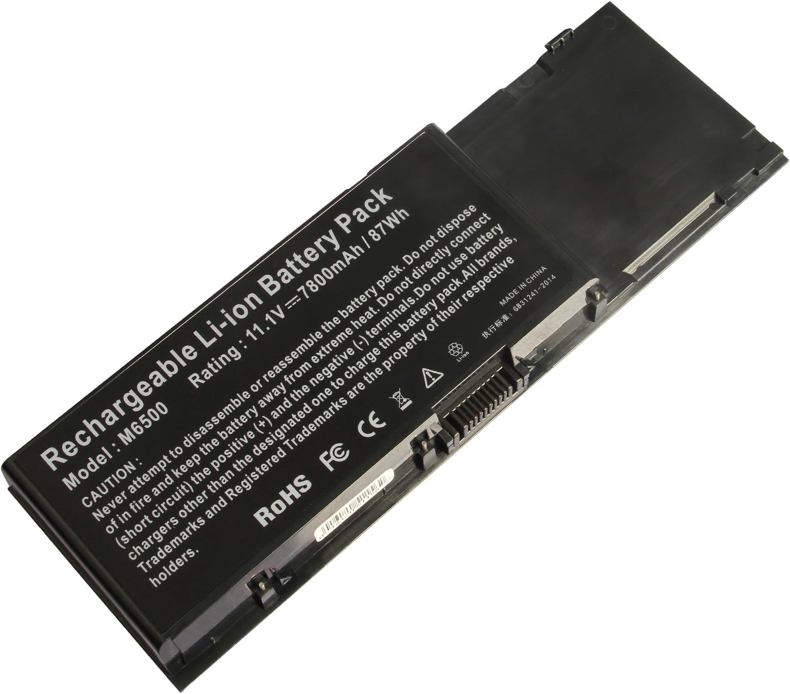 ARyee 7800mAh 11.1V M6500 Battery Laptop Battery for Dell Precision M2400 M4400 M6400 M6500