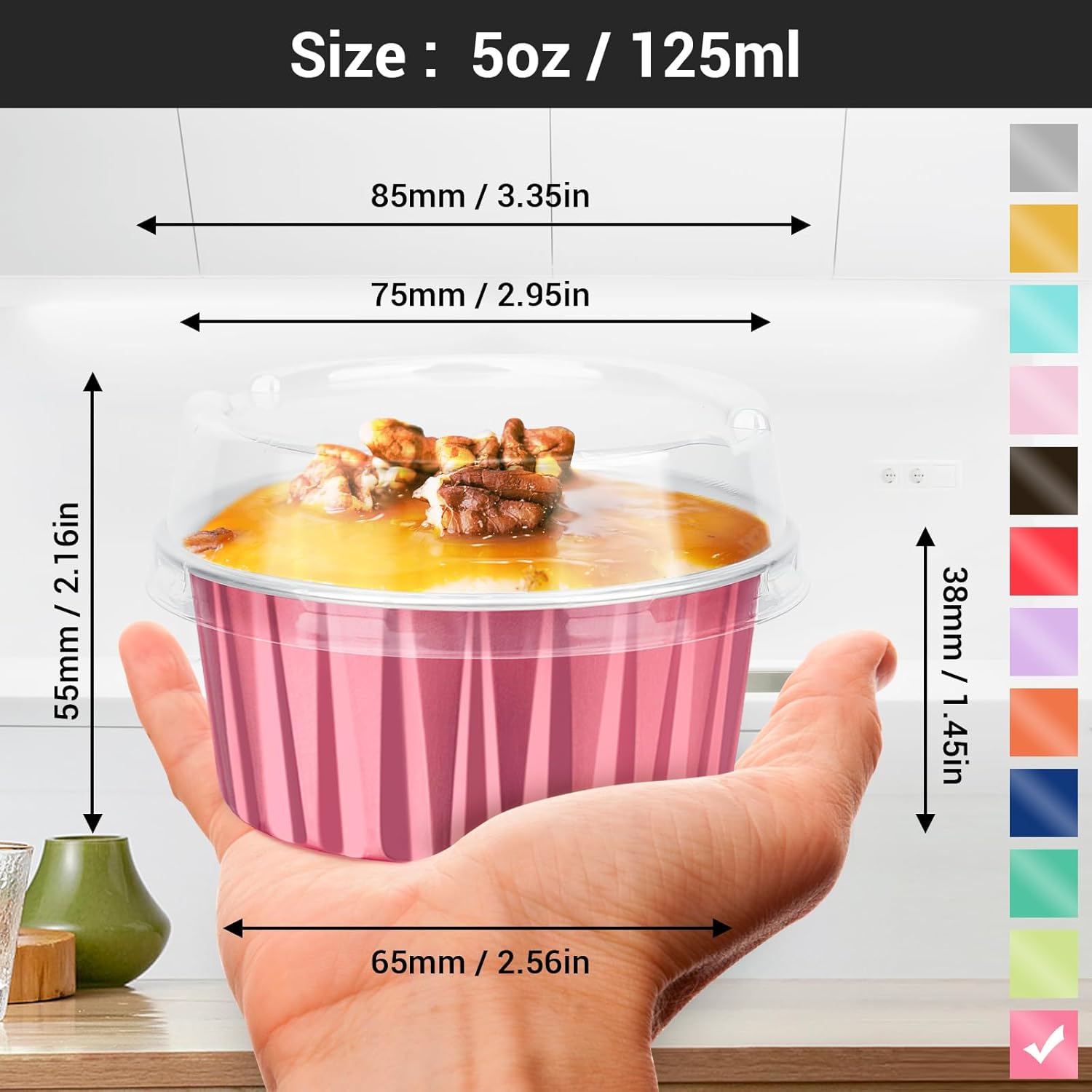 NationwidePaper - 250 Vasos De Papel Para Soufflé De 2 Onzas, Desechables, De Papel Encerado, Para Salsas, Condimentos, Salsas, Salsas (60 Ml
