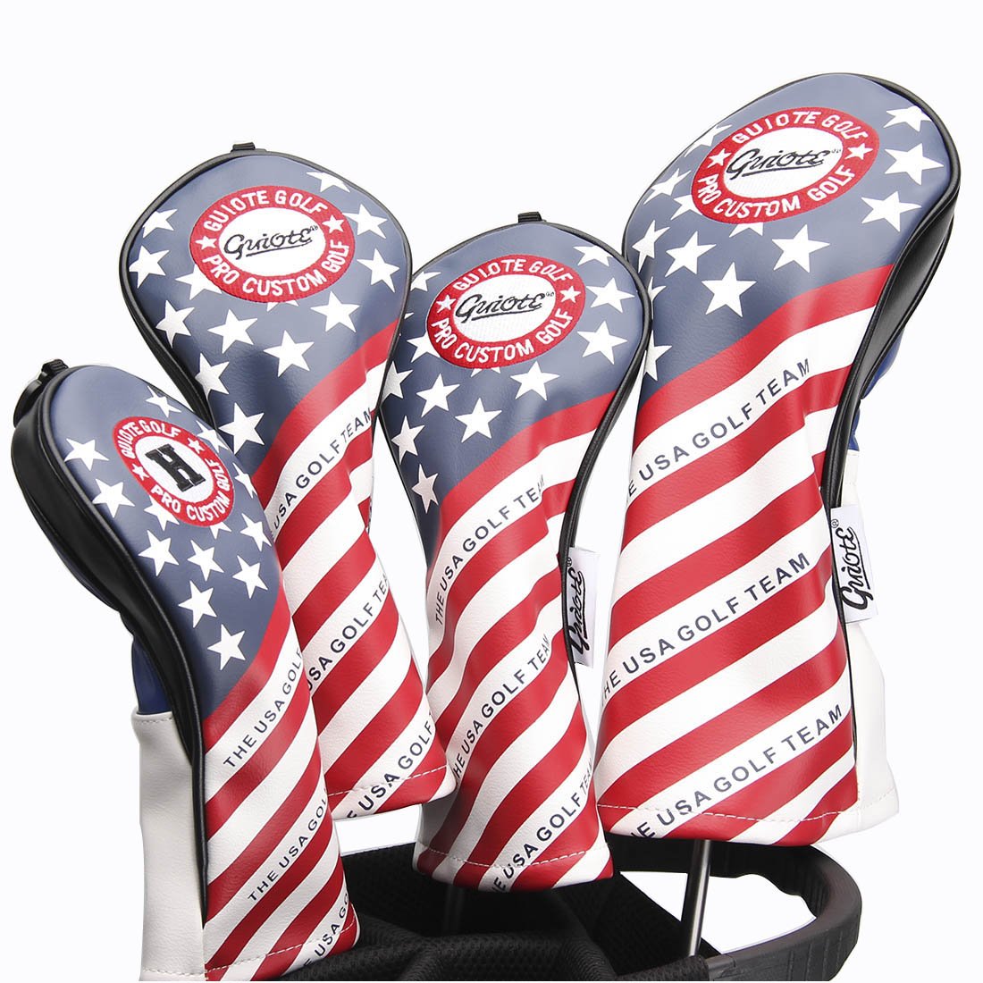 Golf Head Covers PU Leather Vintage Design Golf Club Headcover Set