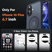 Vista 217 de TOCOL Funda magnética para iPhone 15 Pro Max, protección completa mejorada de la cámara, compatible con Magsafe, protección contra caídas, funda