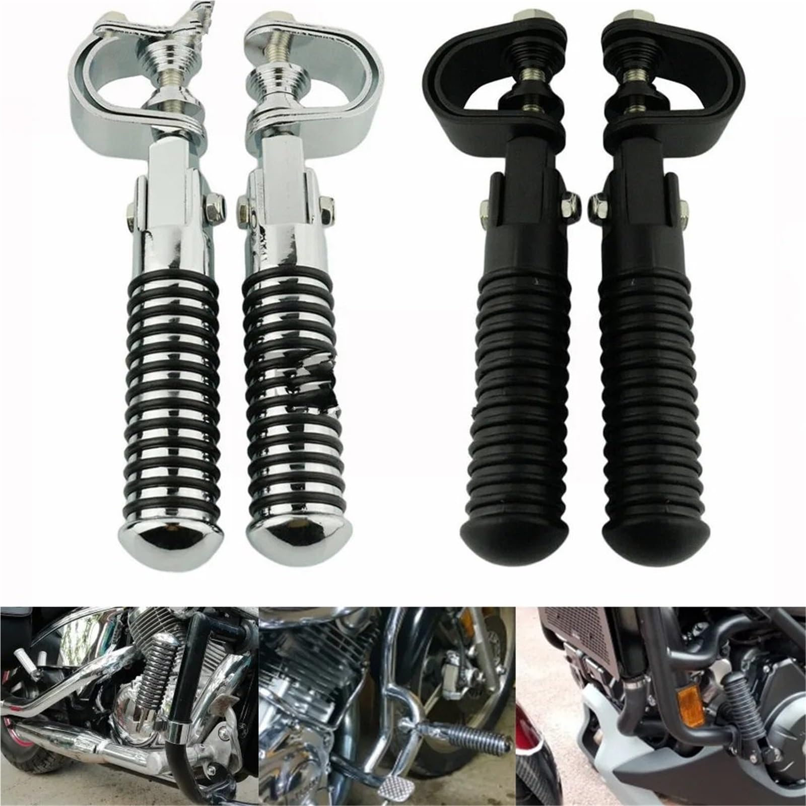 25mm 32mm Podnóżek Części motocyklowe Motocykl Droga Podnóżek Zacisk Uchwyt(Black)