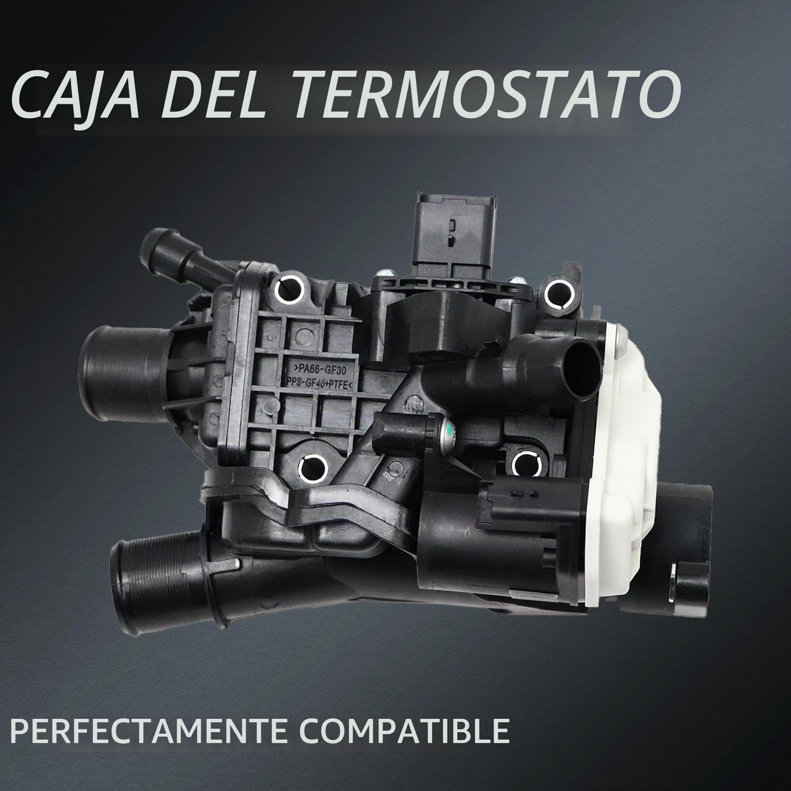 Carcasa termostática compatible con Citr0en C4 C5 III 308 508 3008 5008 2.0 BlueHDi Focus Kuga DS7Q-8A586-AB Hopzty 9804160380
