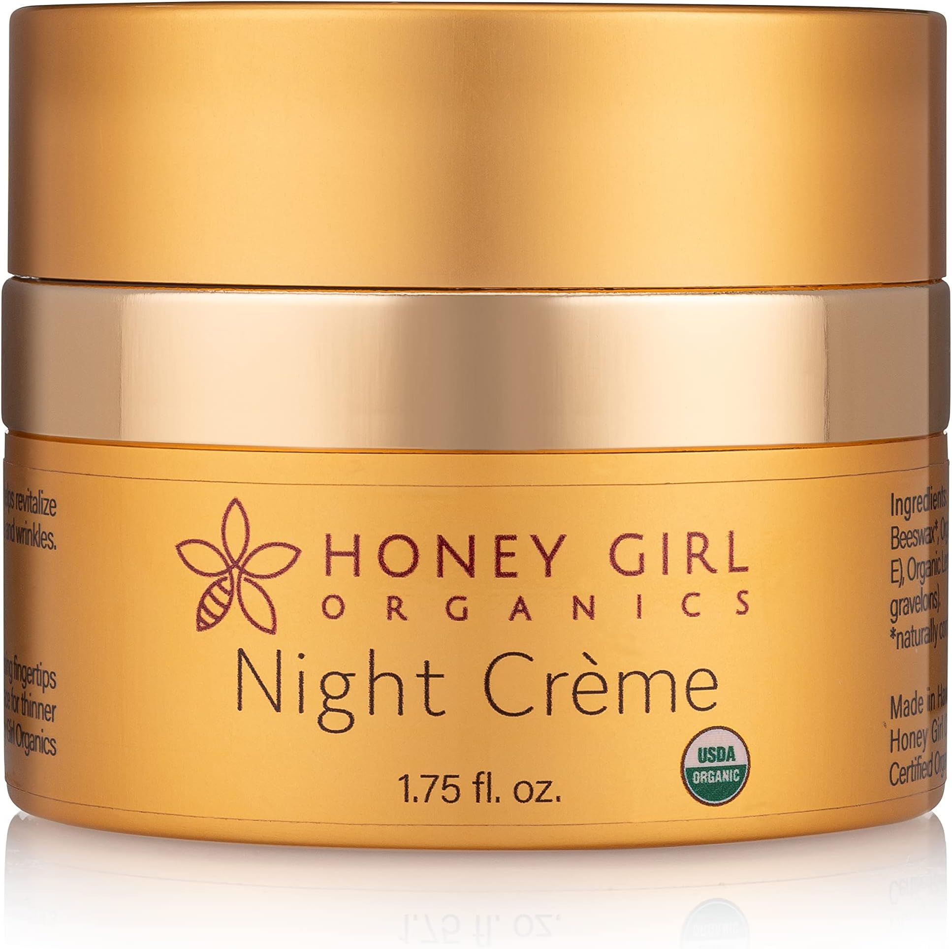Honey Girl Organics Night Creme, 1.75 Fluid Ounce