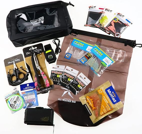 Amazon Chonmage Fishing 22 アジング 釣り ジグヘッド ワーム リーダー スナップ Tict Reins アジスタ 17点セット Chonmage Fishing 釣り