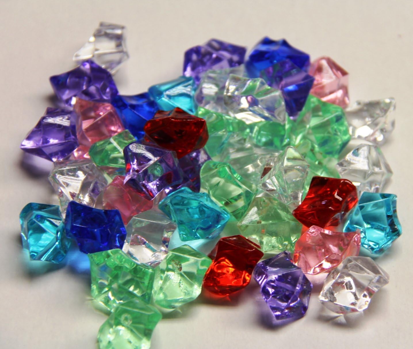 Amazon.com: 2 Pounds of Mixed Color Acrylic Ice Rock Vase Gems or Table ...