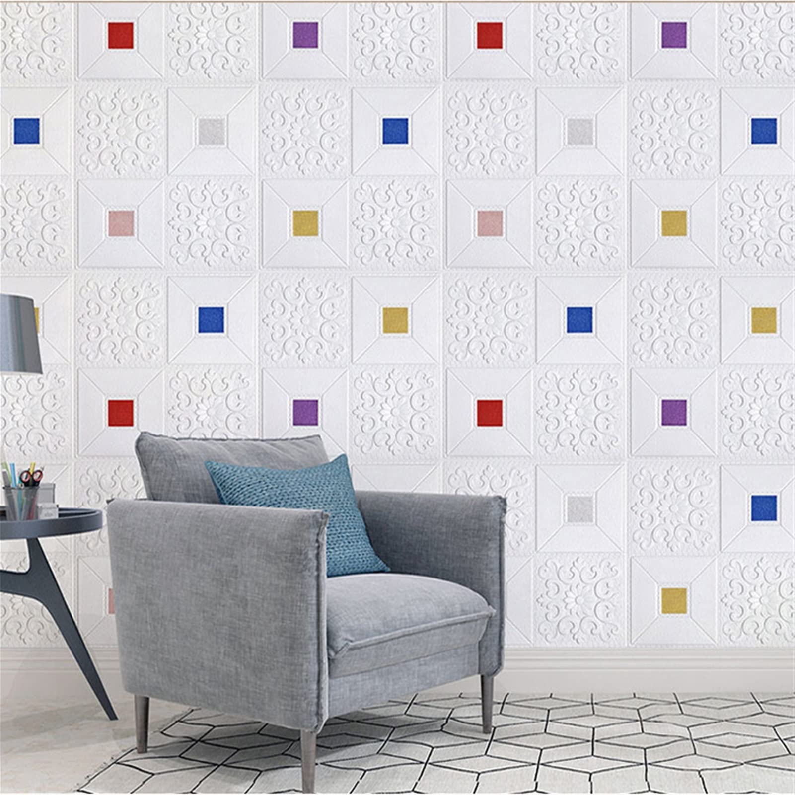 1PC 3D Brick Wall Stickers Wallpaper Decor Foam Waterproof