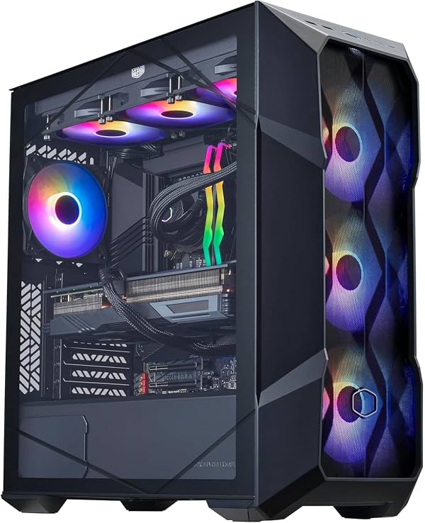 PC Gamer Cooler Master TD5 Pro 7800X3D + RX 9070 XT ATX | AMD Ryzen 7 7800X3D + AMD RX 9070 XT 16GB, 32GB DDR5 6000MHz, 2TB M.2 SSD, Refrigeración AIO 360mm, Windows 11